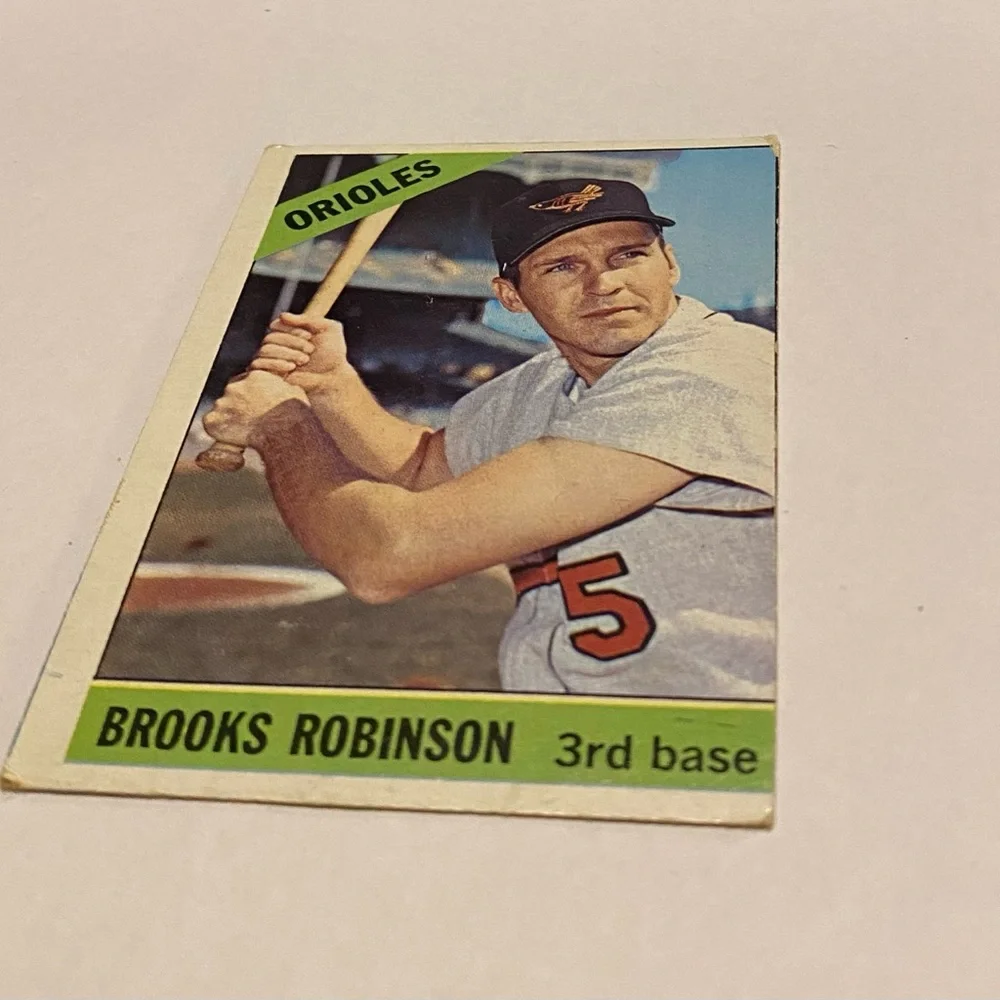 Brooks Robinson 1966 Topps Baseball Card Vintage Collectible